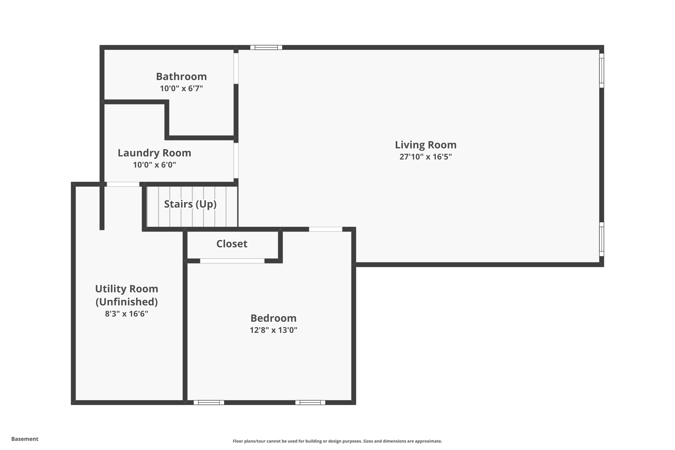 Hillcrest basement floor plan